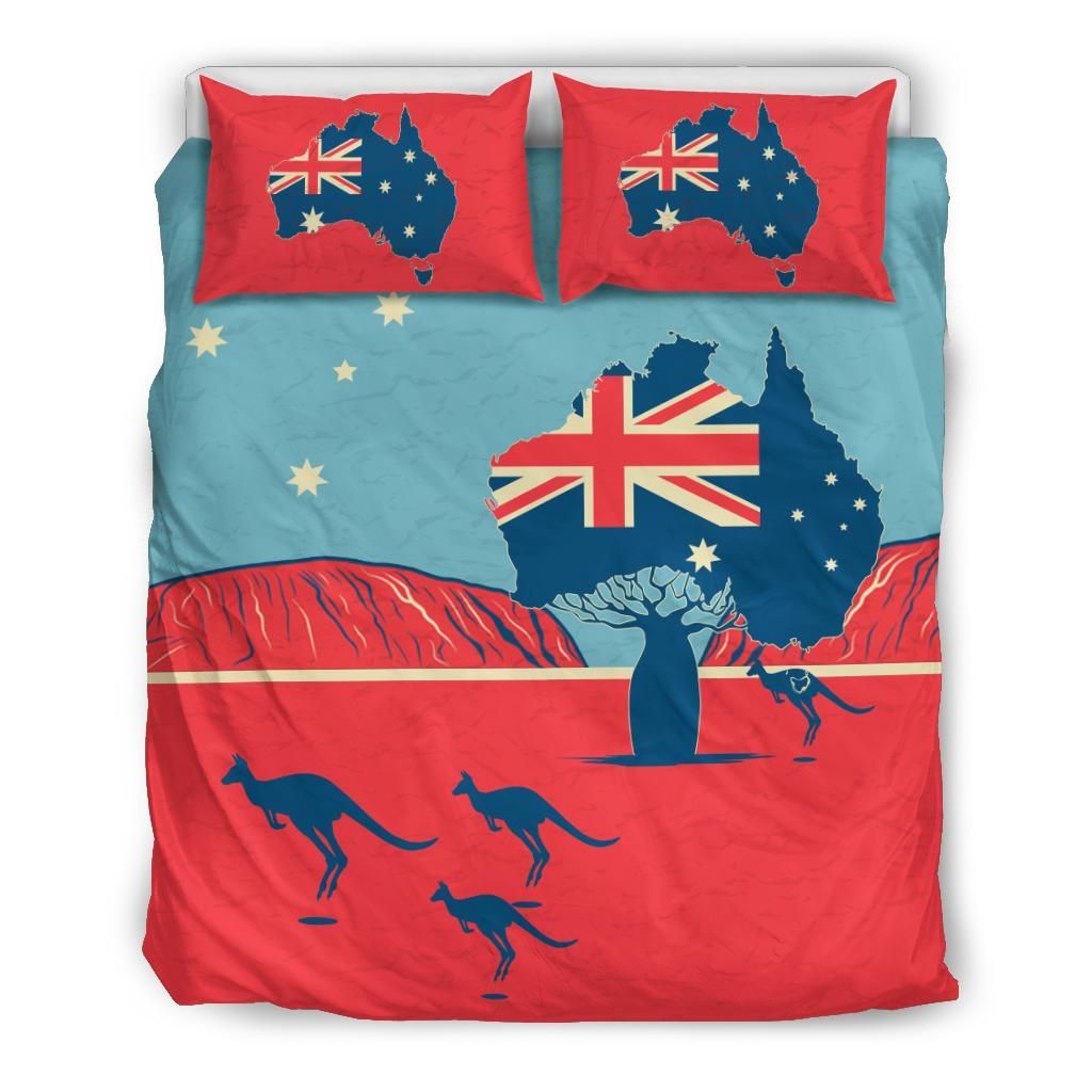 Australia Duvet Cover Set In Retro Style
