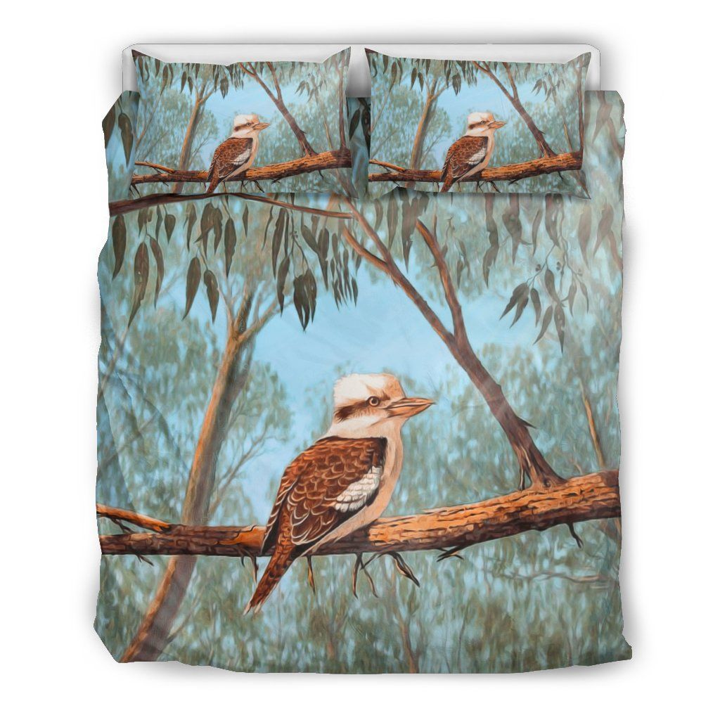 Australia Duvet Cover Set Kookaburra On Tree