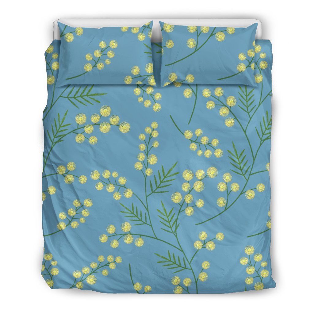 Australia Duvet Cover Set Mimosa Flowers
