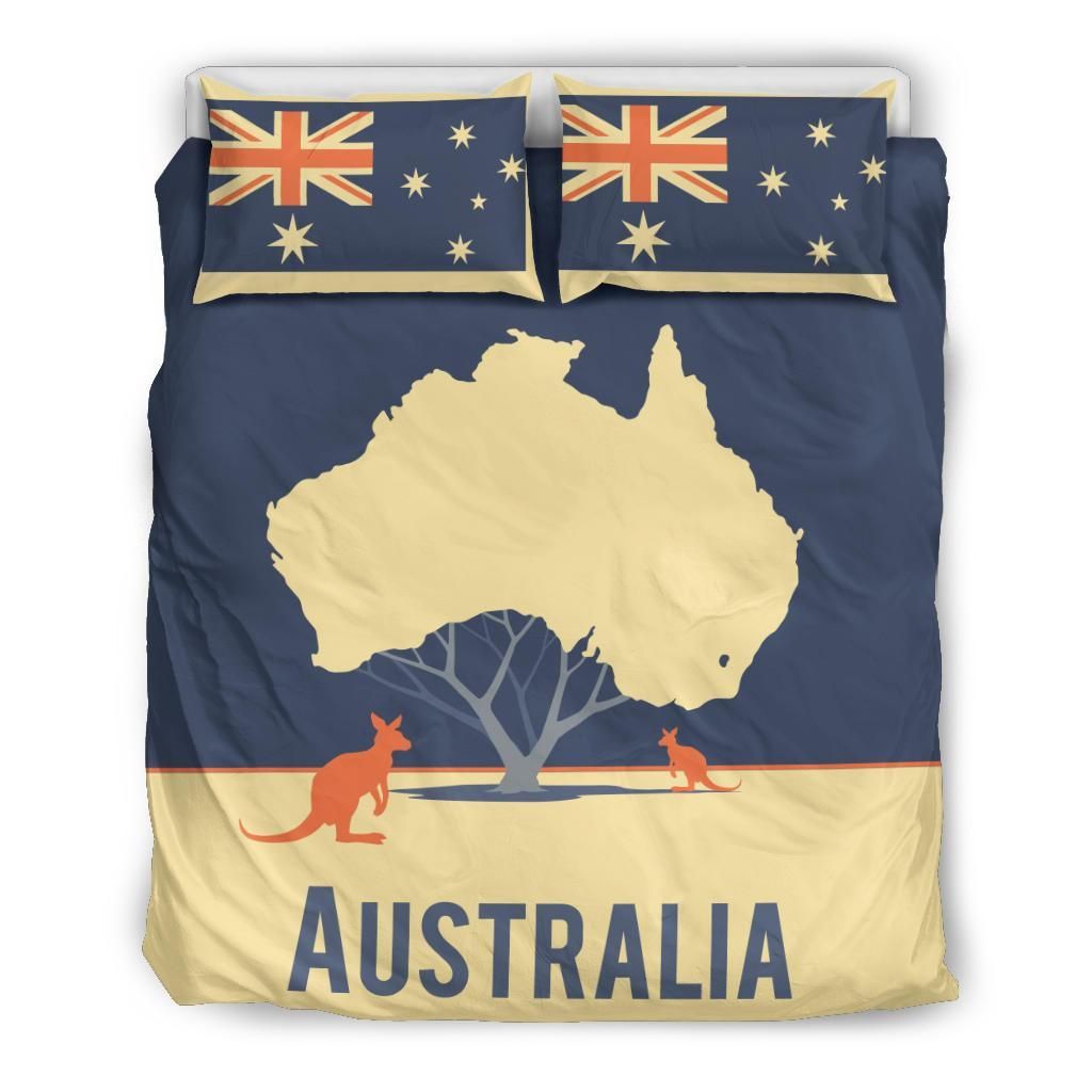 Australia Duvet Cover Set Tree Map