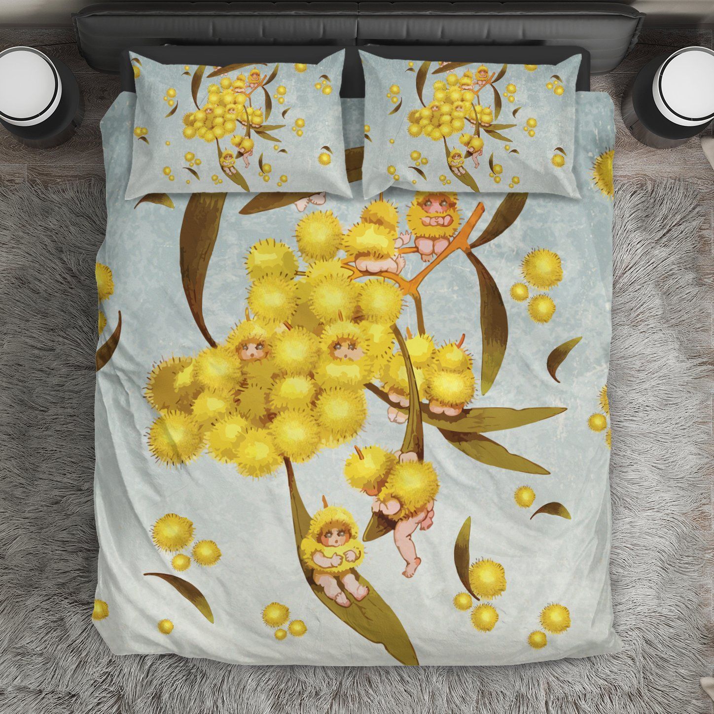 Australia Duvet Cover Set Wattle Babies