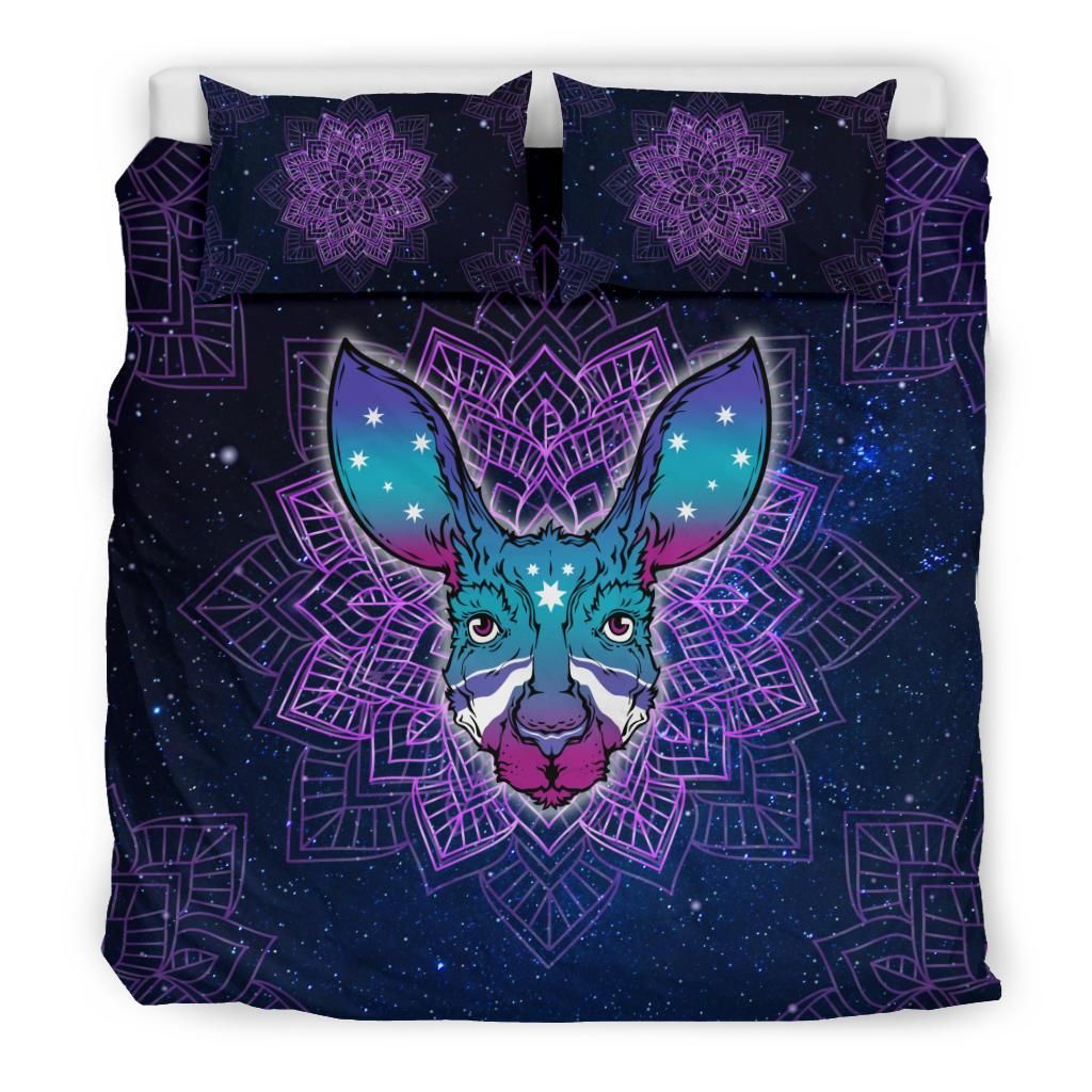Australia Kangaroo Duvet Cover Set Mandala