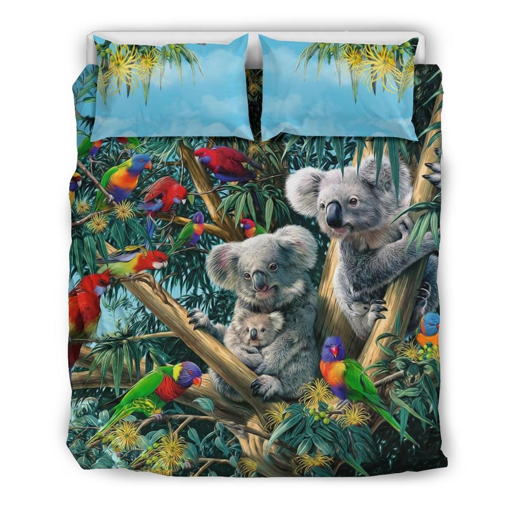 Australia Koala Duvet Cover Set Koala Family