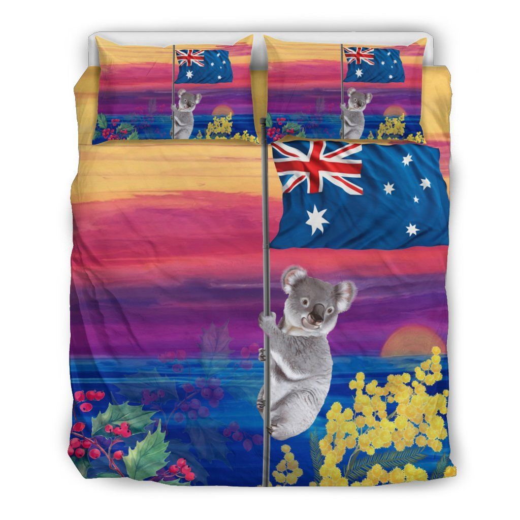 Australia Koala Duvet Cover Set Koala Sunset
