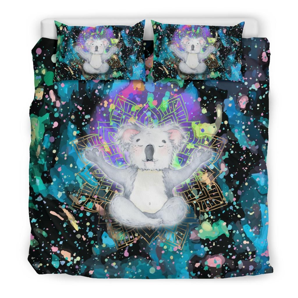 Australia Koala Duvet Cover Set Meditating
