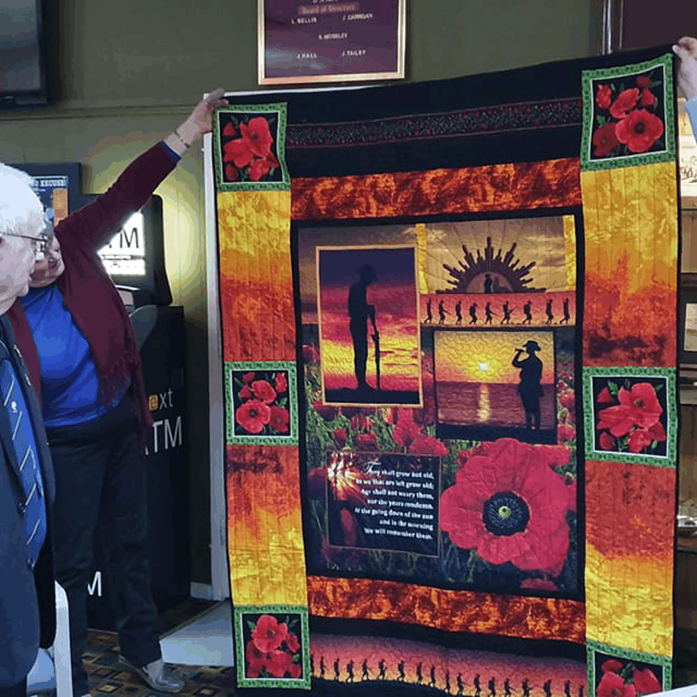 Australian And New Zealand Lest We Forget Veterans Quilt Blanket Blanket Dhc09121296Dd