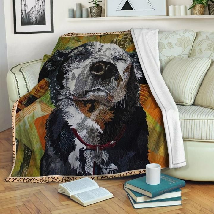 Australian Cattle Dog Sherpa Fleece Blanket