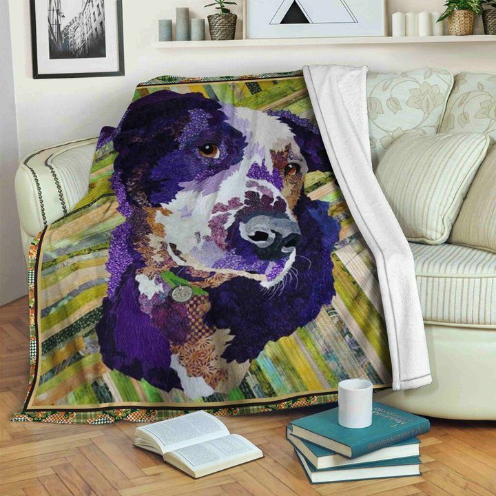Australian Cattle Dog Sherpa Fleece Blanket