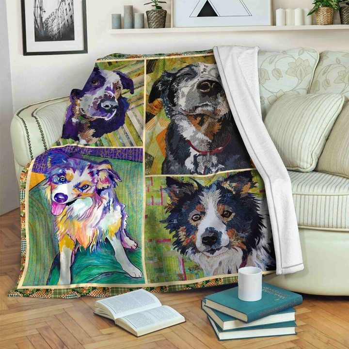 Australian Cattle Dog Sherpa Fleece Blanket