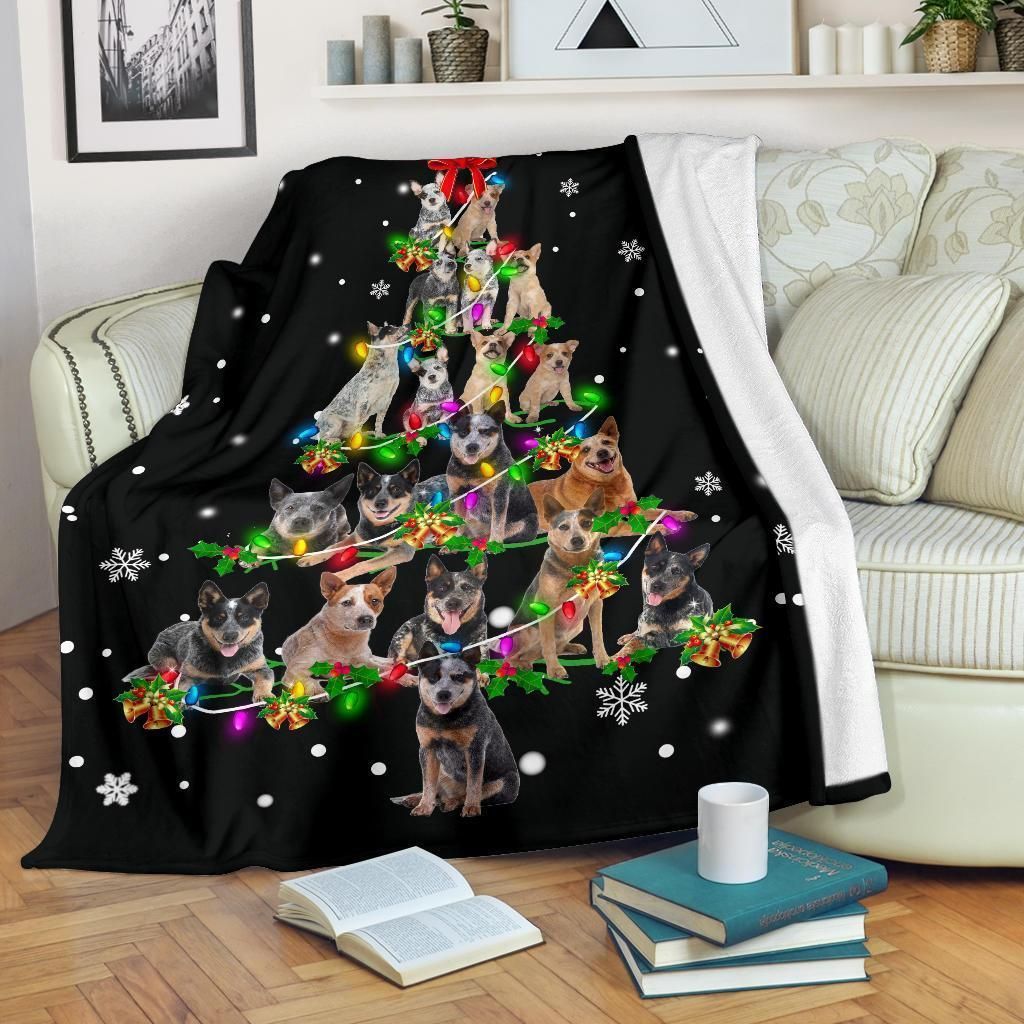 Australian Cattle Dog Sherpa Fleece Blanket