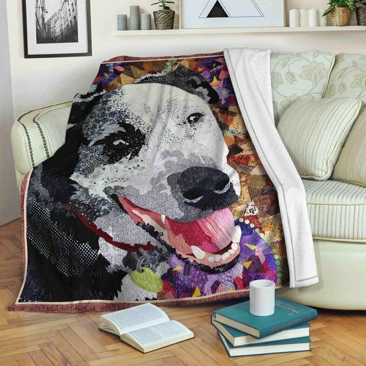 Australian Cattle Dog Sherpa Fleece Blanket
