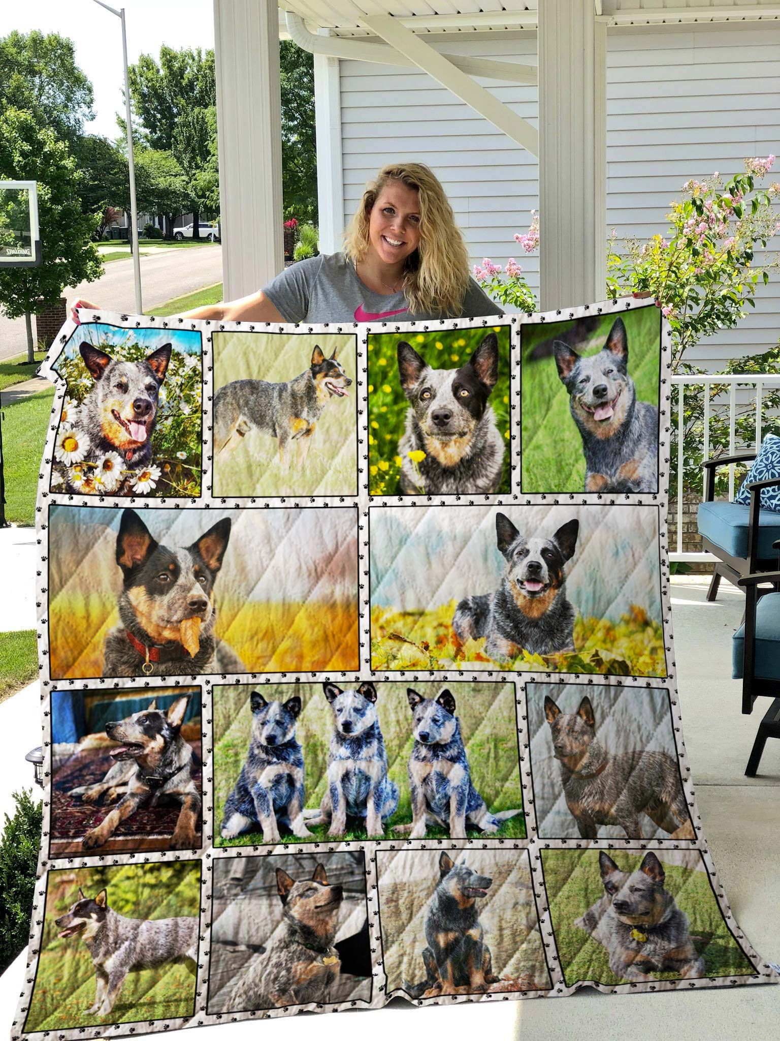 Australian Cattle Dog Cute Blue Heeler Quilt Blanket DHC31121774TD