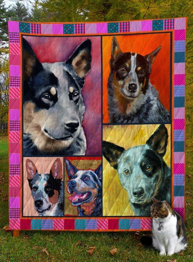 Australian Cattle Dog D8023 Quilt Blanket