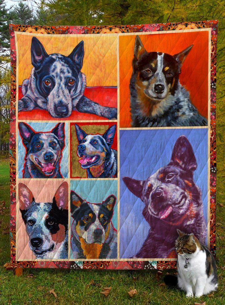 Australian Cattle Dog D8026 Quilt Blanket
