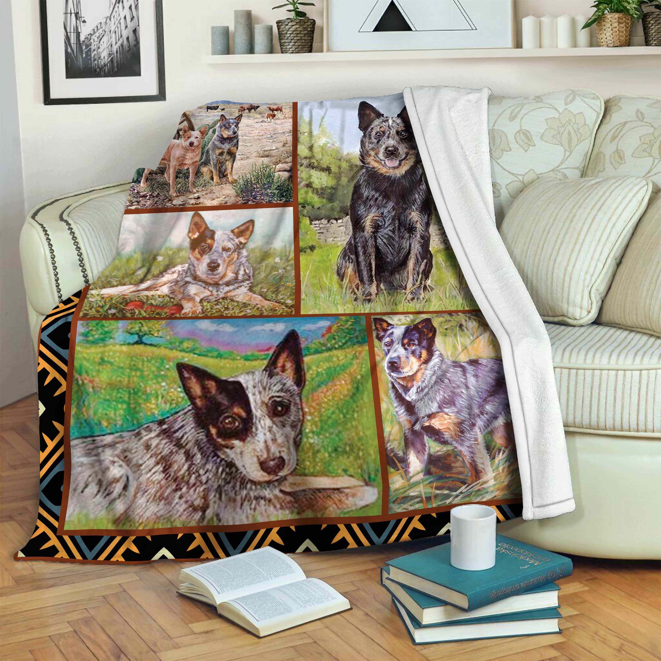 Australian Cattle Dog Fleece Blanket
