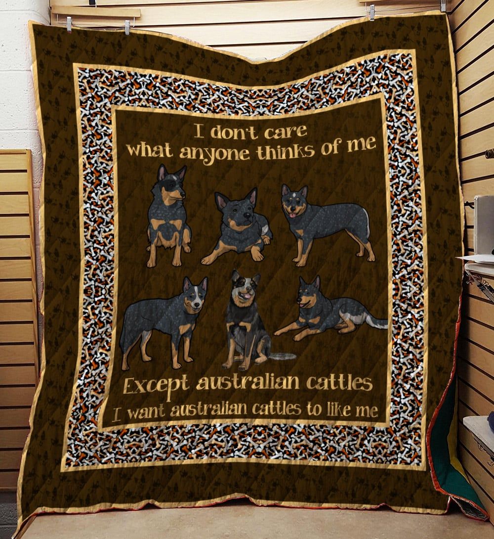 Australian Cattle Dog I Dont Care Quilt Blanket DHC020120417TD