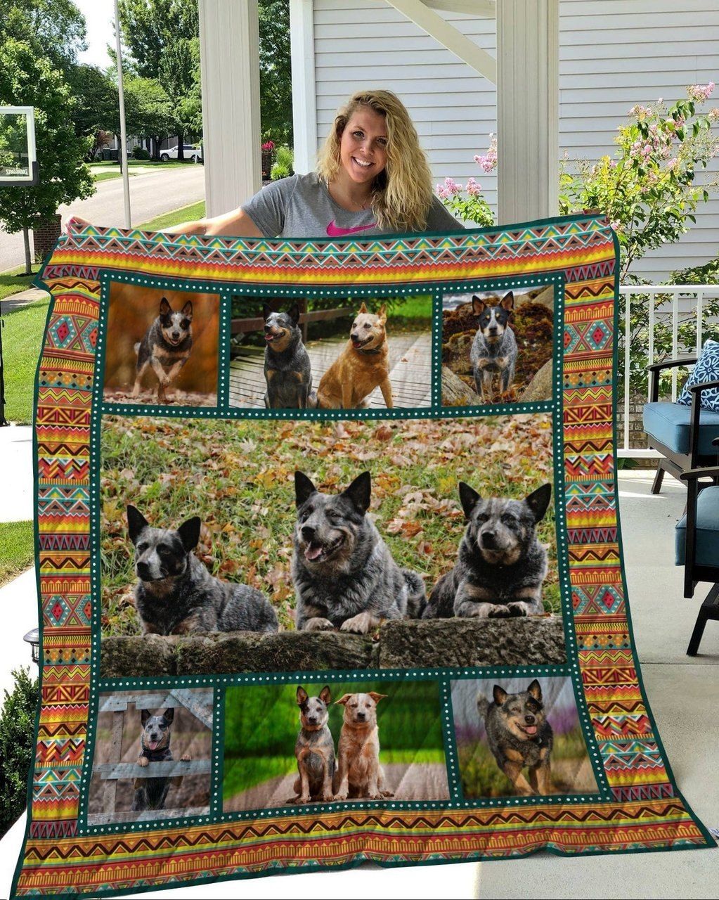 Australian Cattle Dog Love Inside Quilt Blanket DHC020120292TD