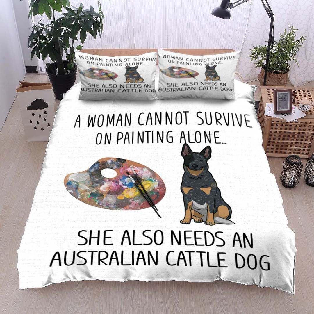 Australian Cattle Dog Painting Bedding Set
