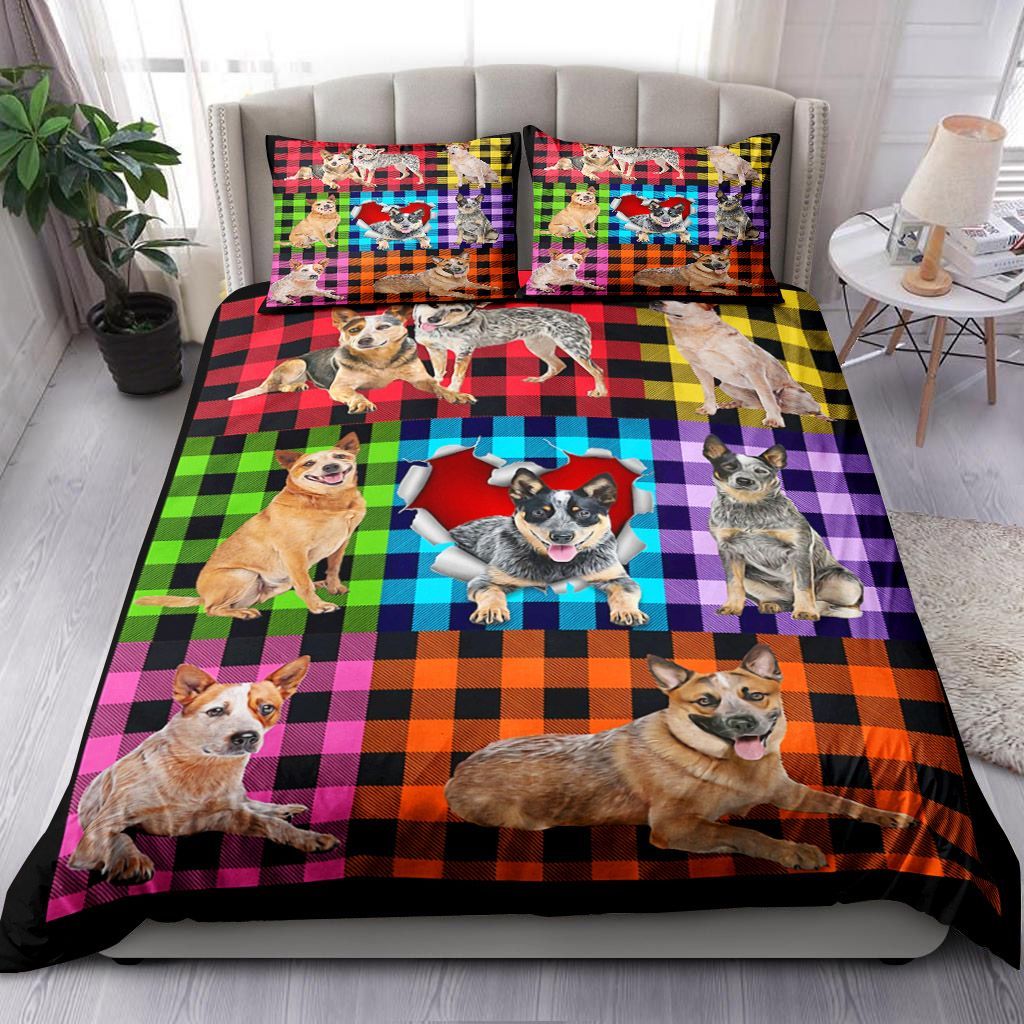 Australian Cattle Plaid Bedding Set
