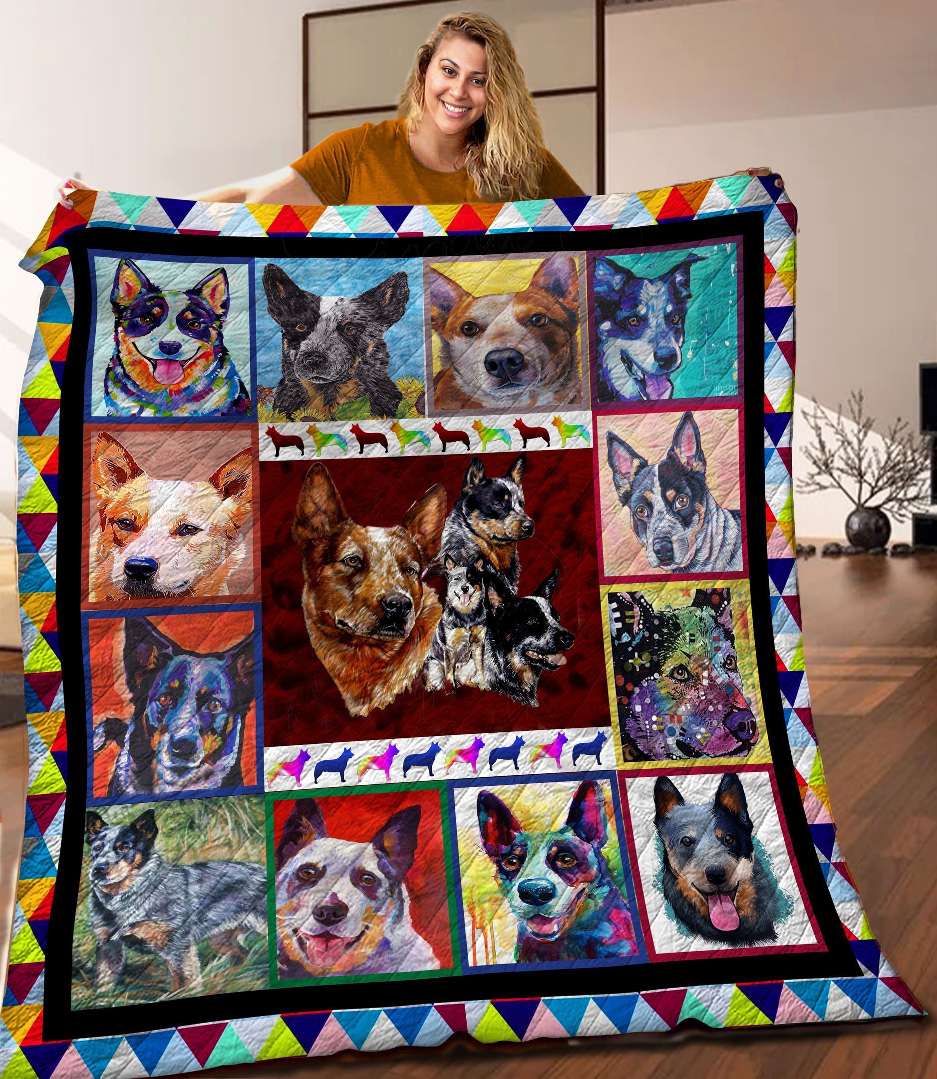 Australian Cattle Quilt Blanket C9B280363PT