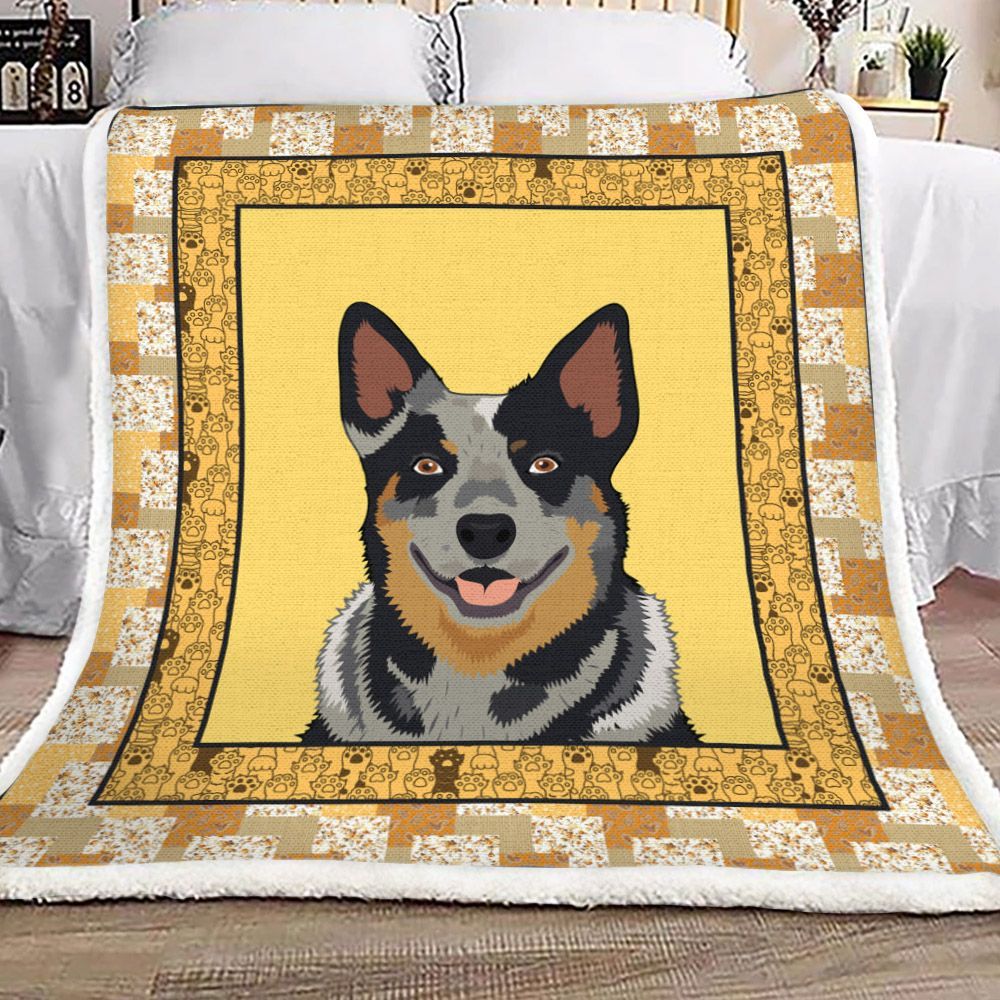 Australian Cattle Sherpa Fleece Blanket