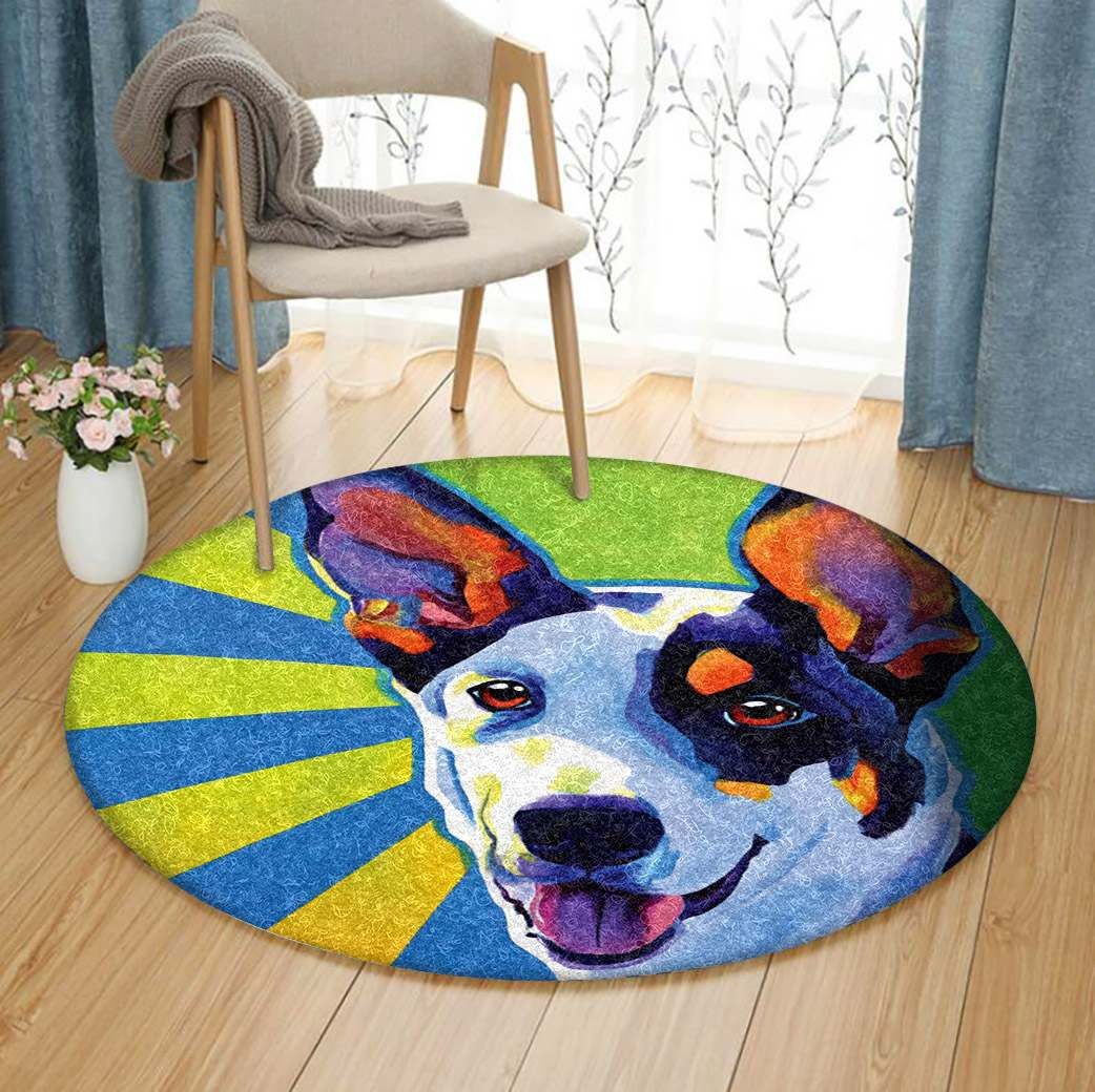 Australian Kelpie Round Carpet