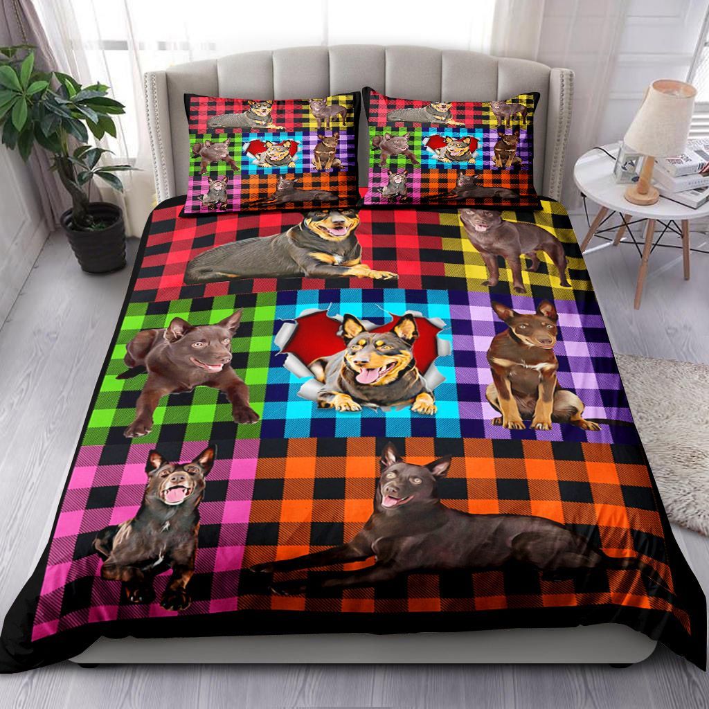 Australian Kelpie Plaid Bedding Set