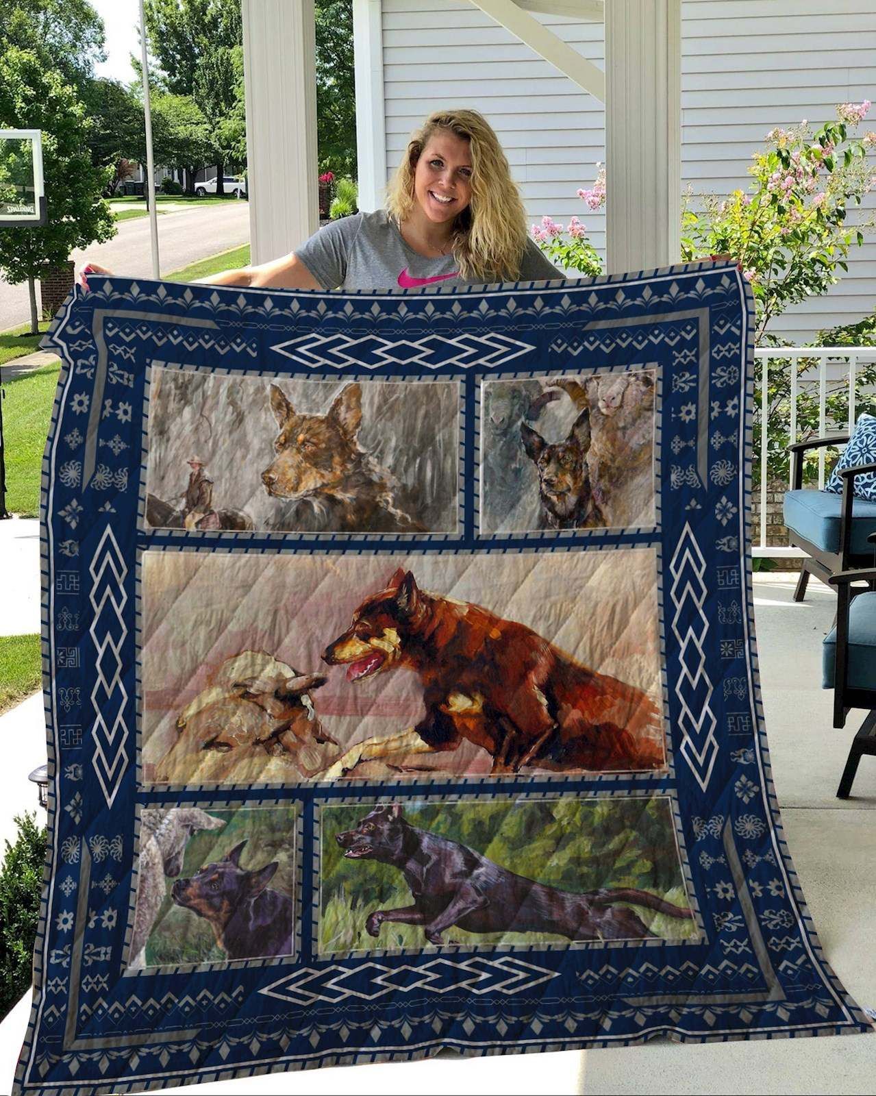 Australian Kelpie Quilt Blanket DHC2911235VT