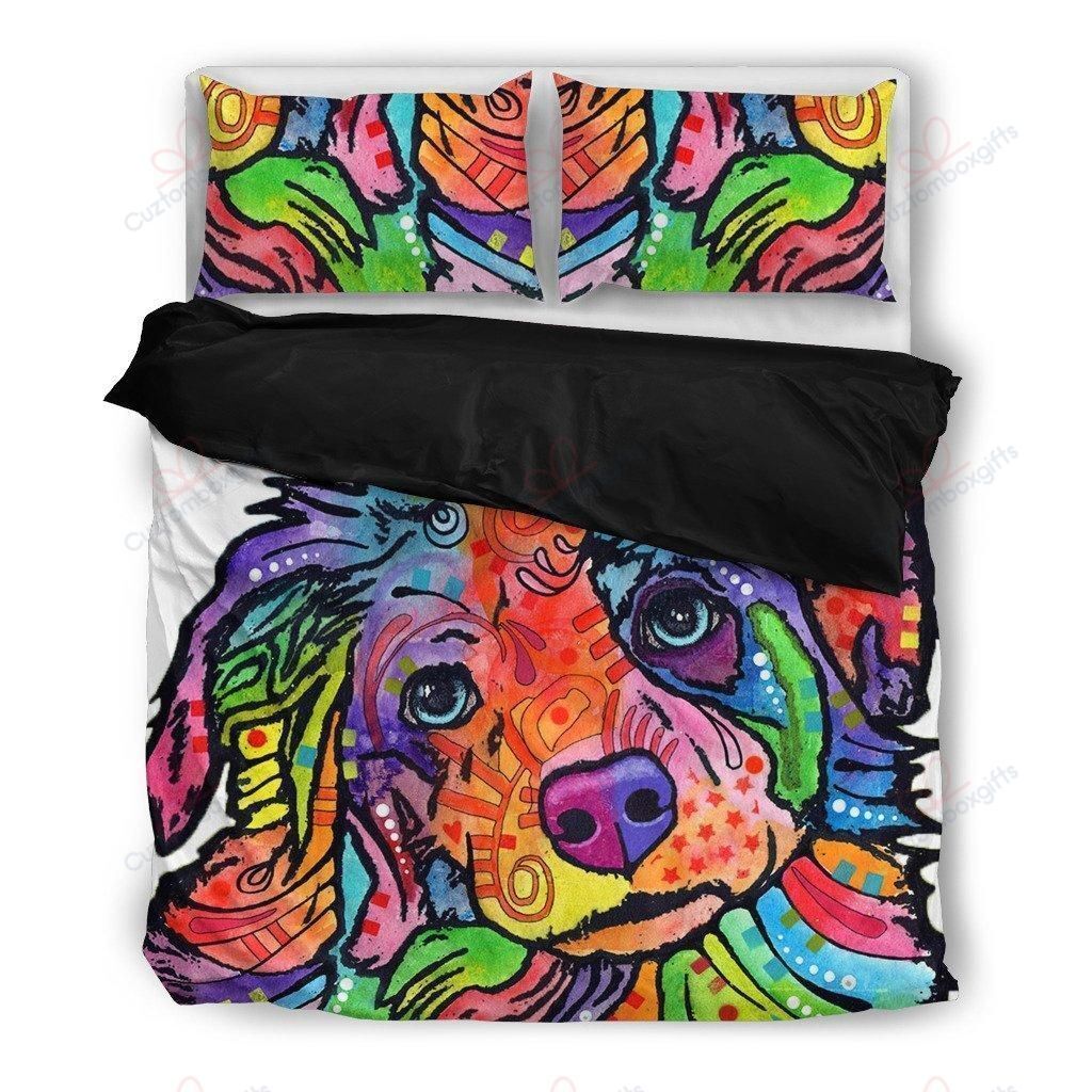 Australian Shepherd Colorful Printed Bedding Set
