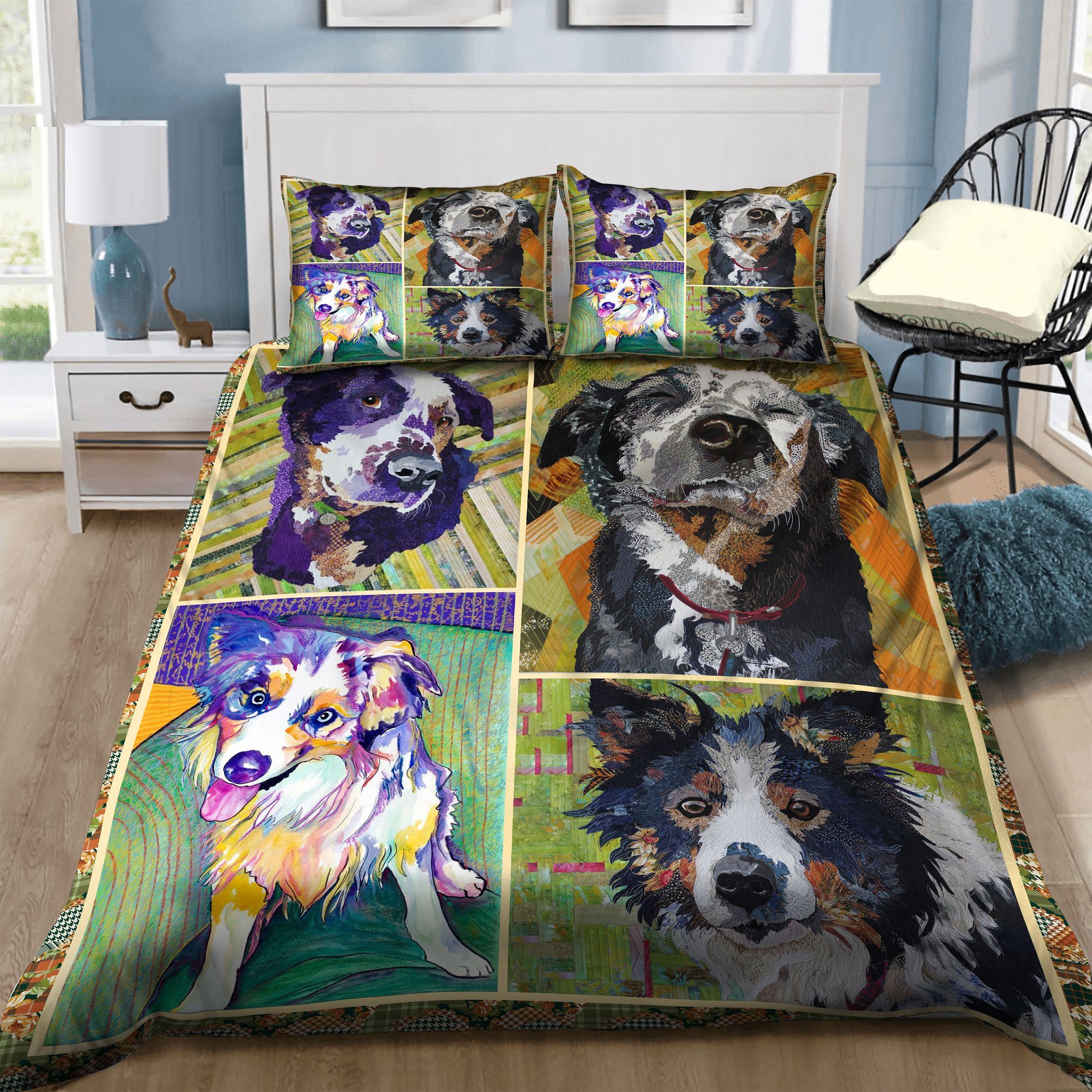 Australian Shepherd Dog Bedding Set