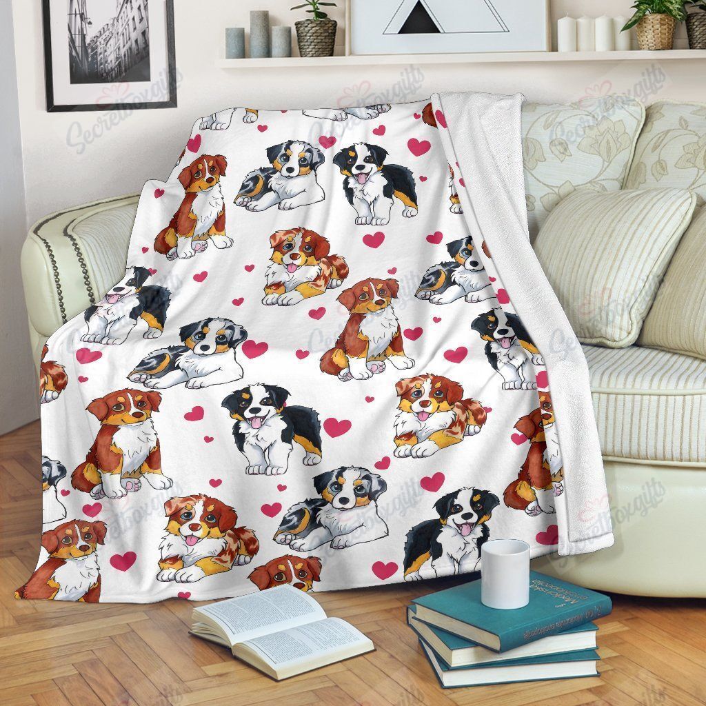 Australian Shepherd Fleece Blanket