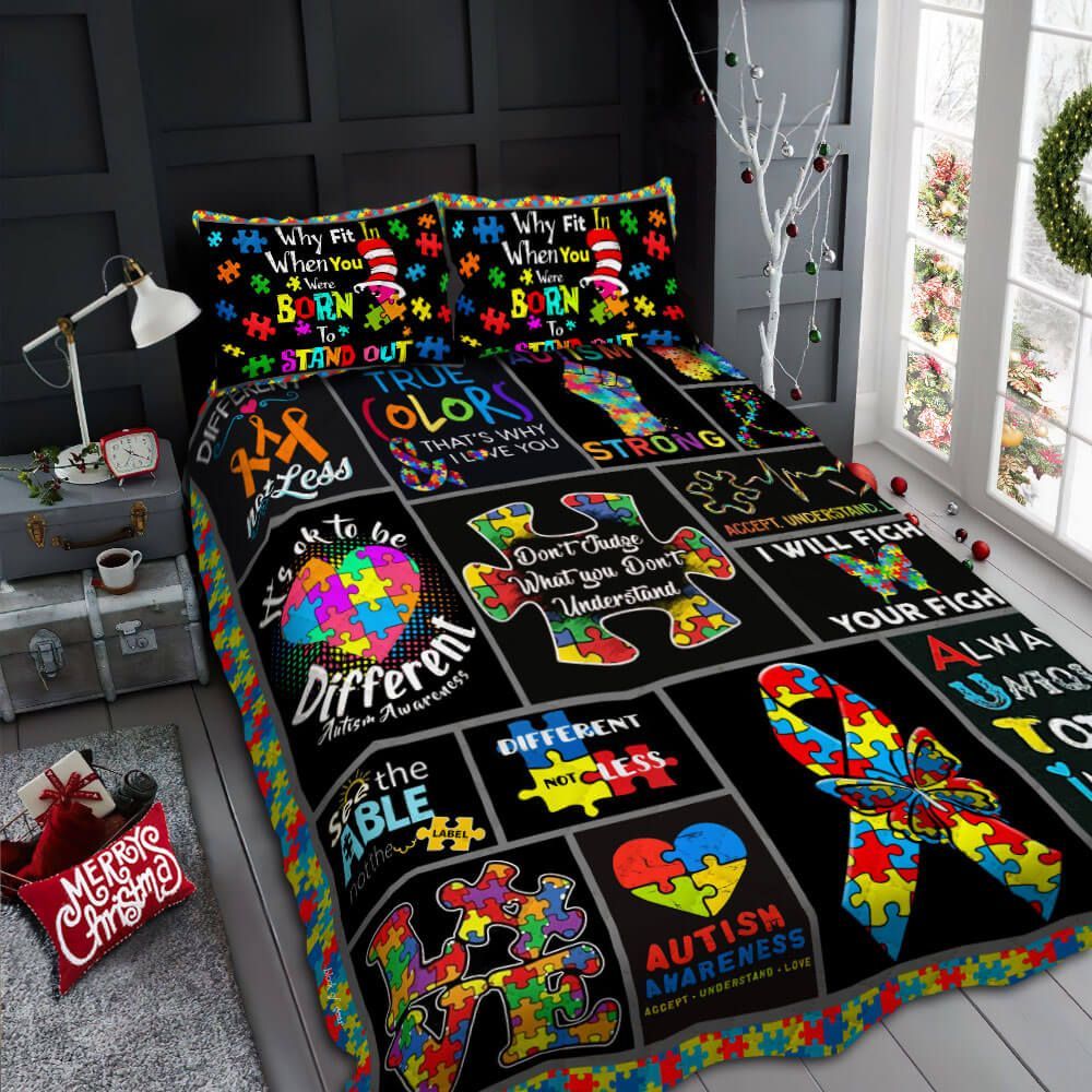 Autism Awareness Different Not Less Bedding Set