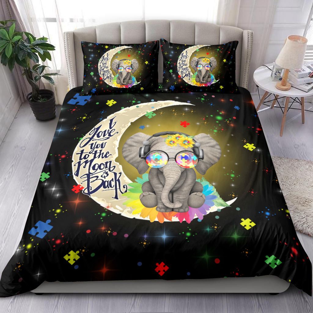 Autism Awareness Elephant Bedding Set