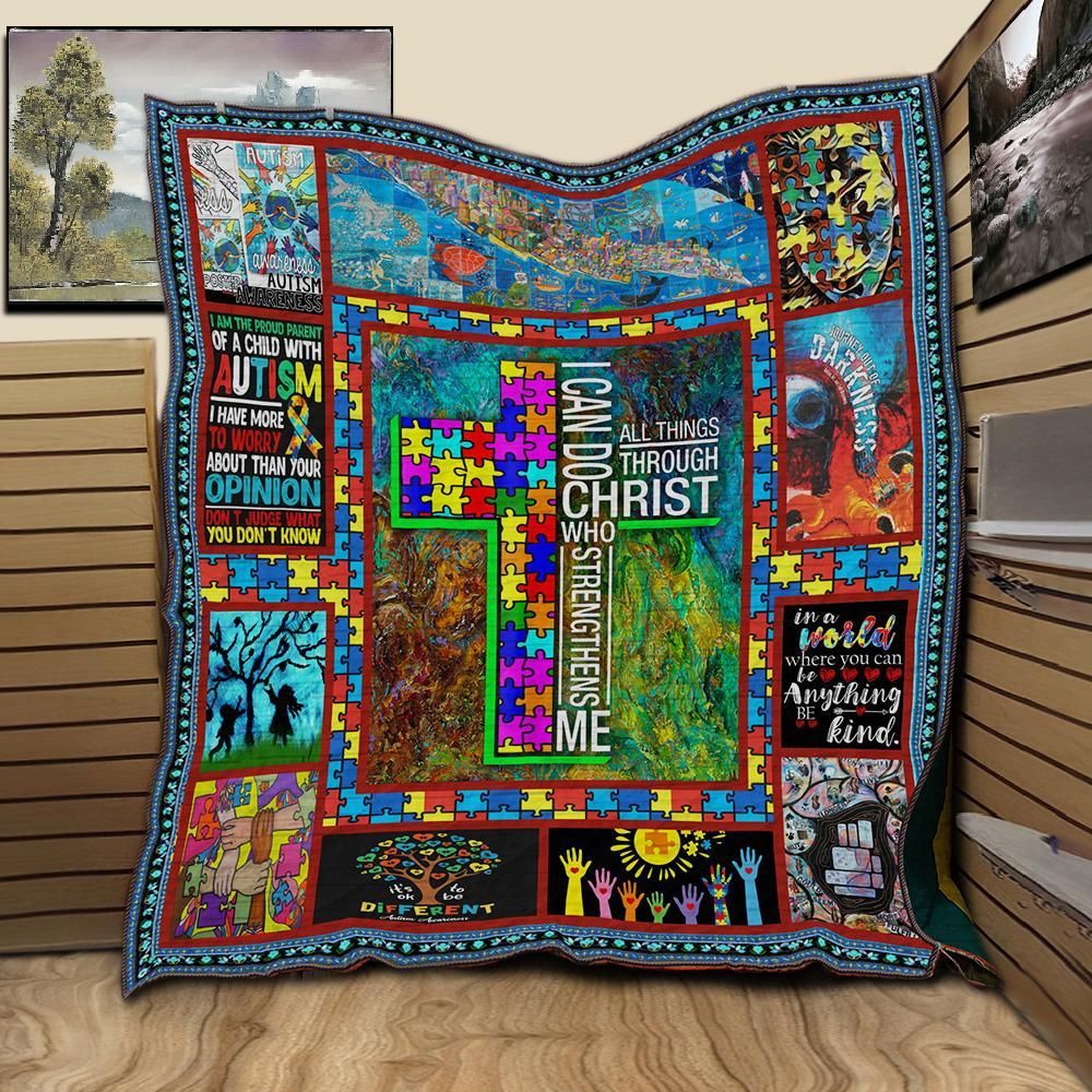 Autism But Optimistic Quilt Blanket Dhc09121862Dd