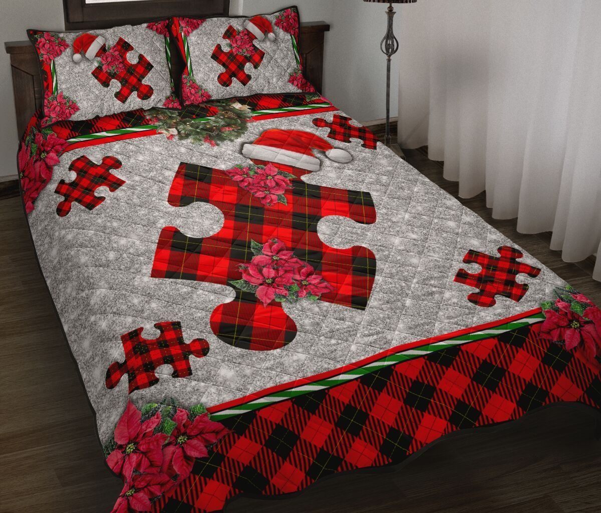 Autism Christmas Bedding Set