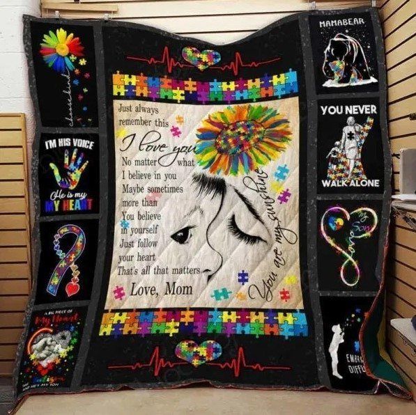 Autism CLH091005Q Quilt Blanket