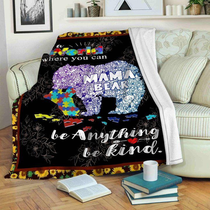 Autism Sherpa Fleece Blanket