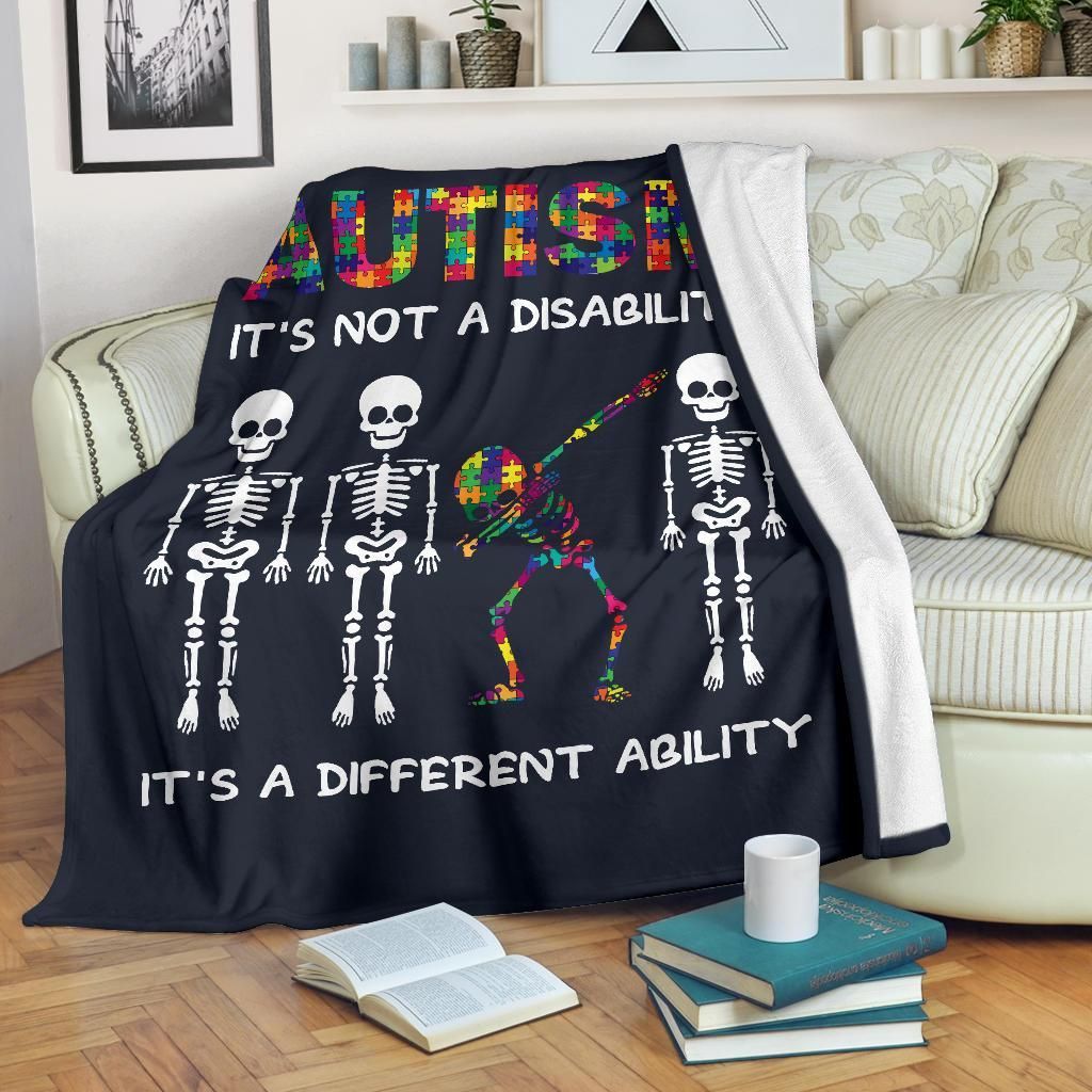 Autism Sherpa Fleece Blanket