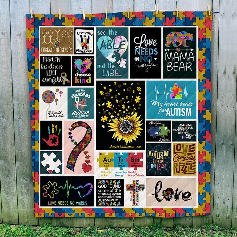 Autism CLP270601 Quilt Blanket