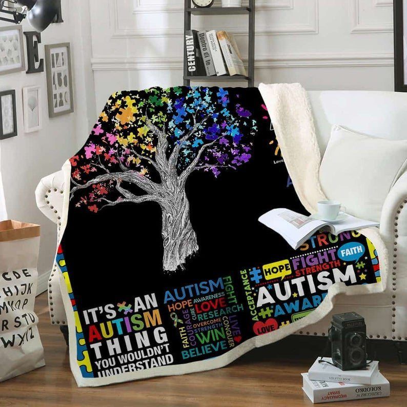 Autism Sherpa Fleece