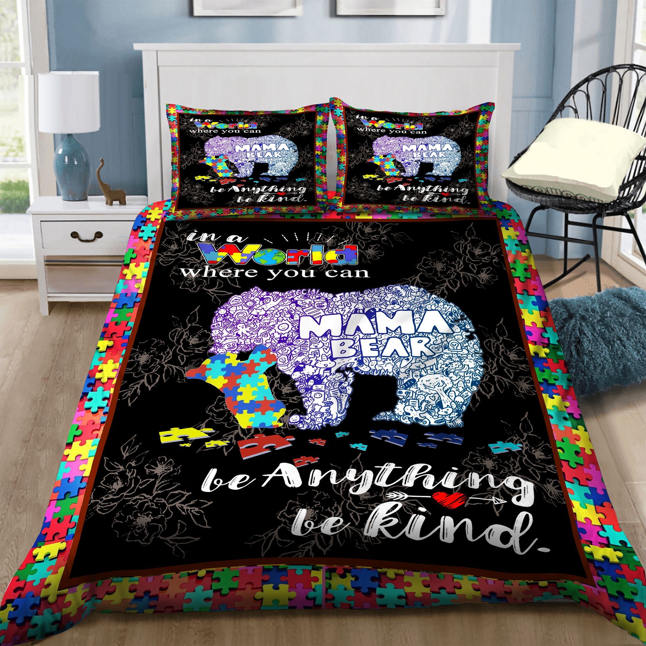 Autism Elephant Bedding Set