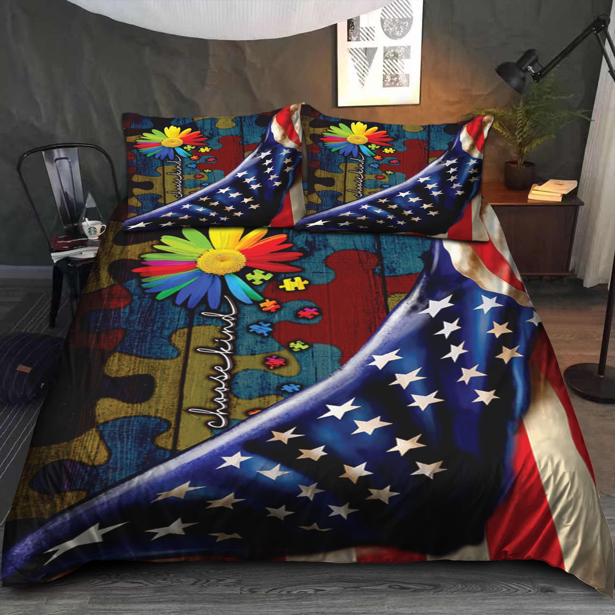 Autism Flag Bedding Set