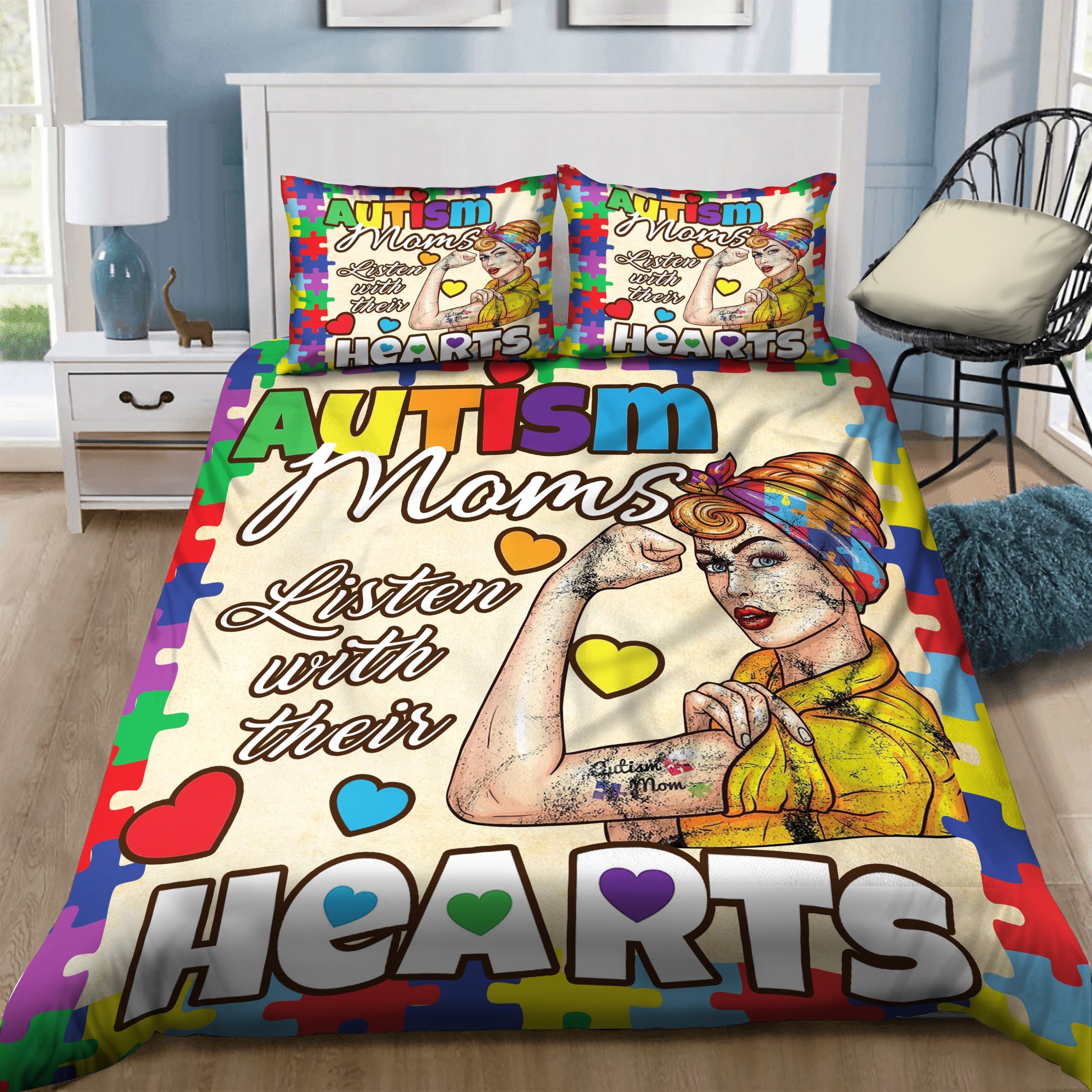 Autism Mom Bedding Set