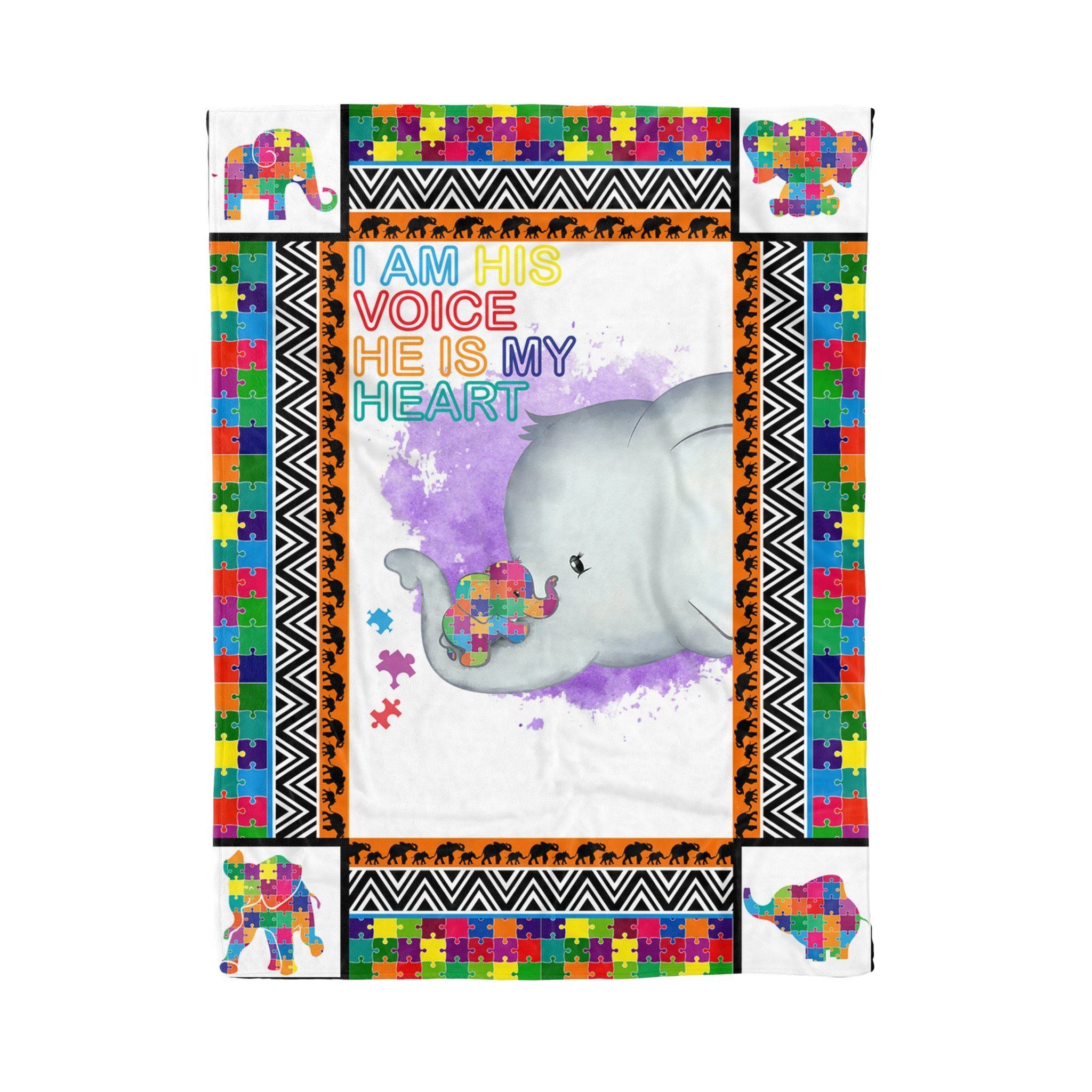 Autism Mom Sherpa Fleece Blanket