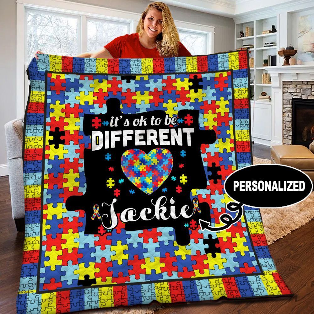 Autism Personalized Quilt Blanket BBB090522HT