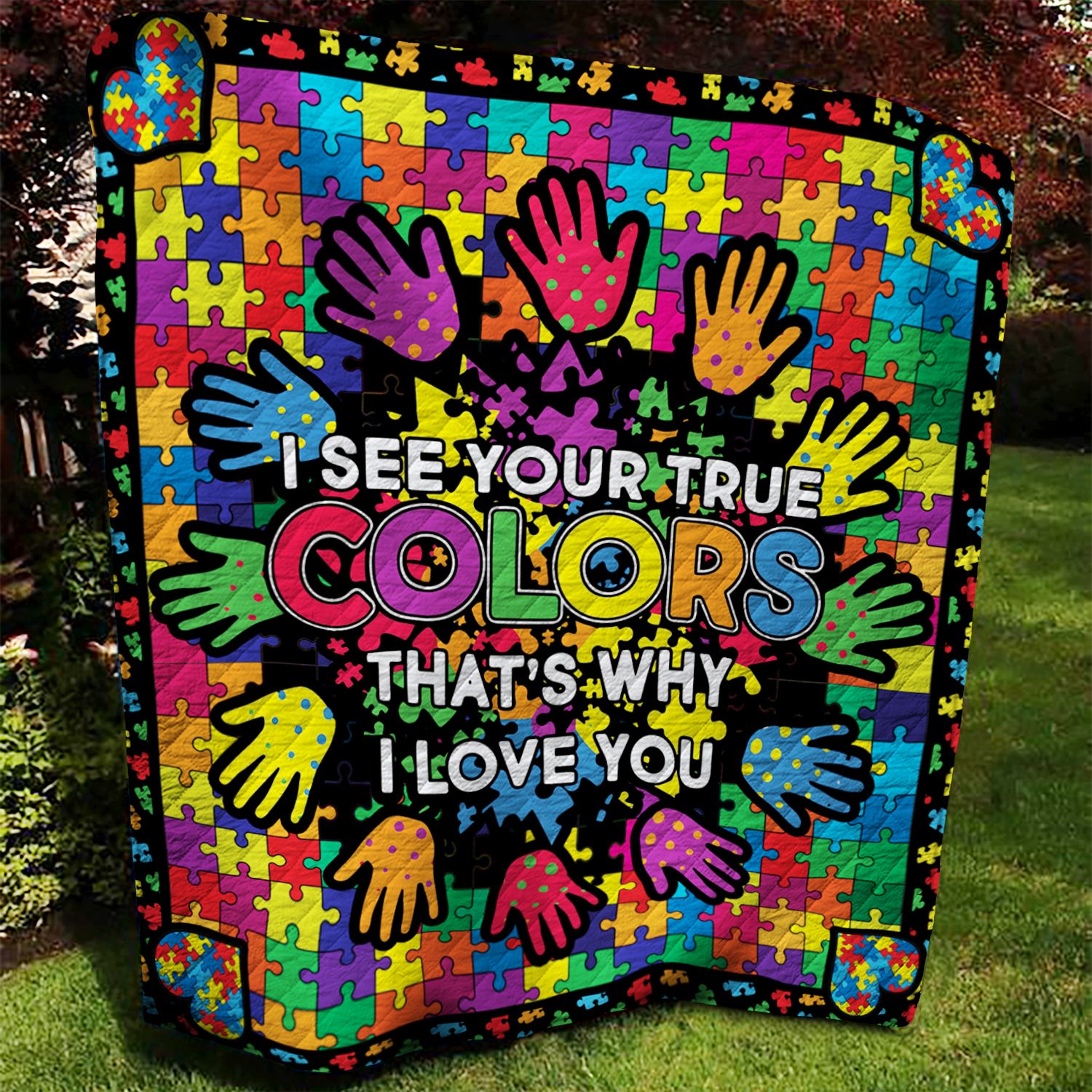 Autism Quilt Blanket AAA240701TA