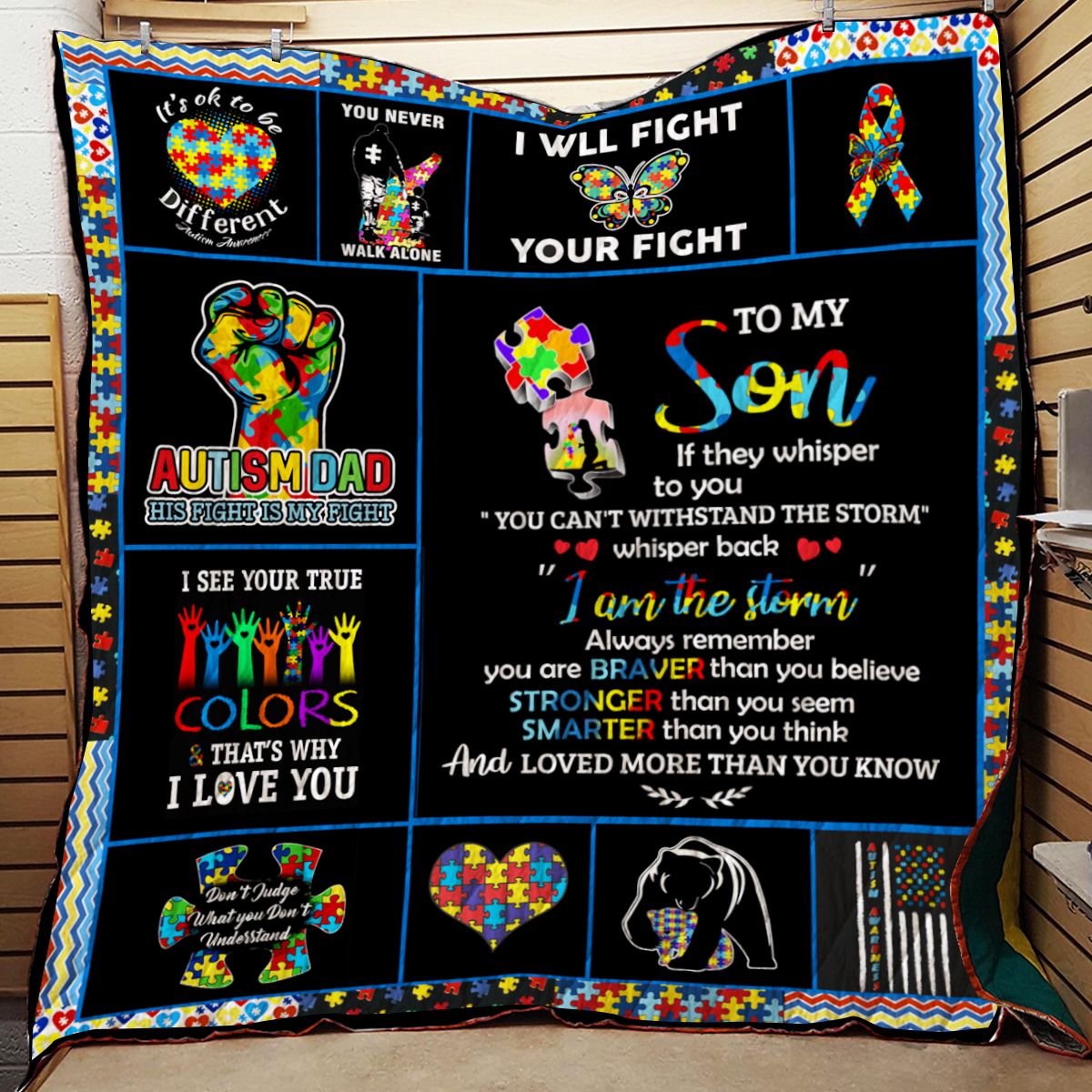 Autism Quilt Blanket DHC0712140VT