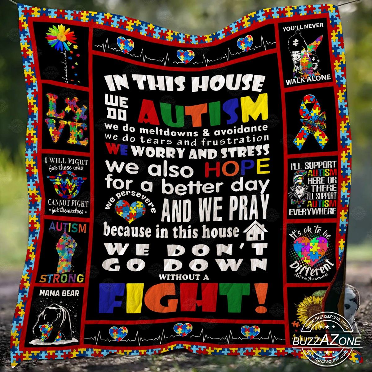 Autism Quilt Blanket DHC071284VT