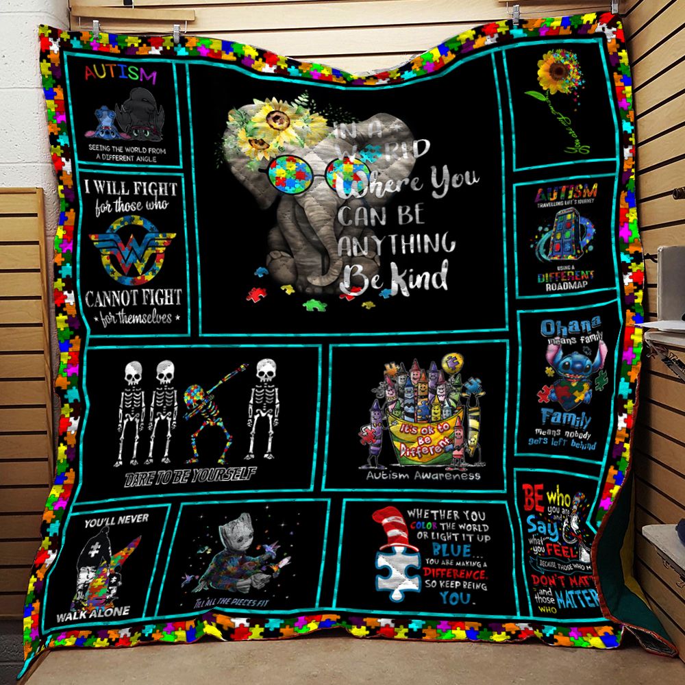Autism Quote Quilt Blanket DHC0102403TD