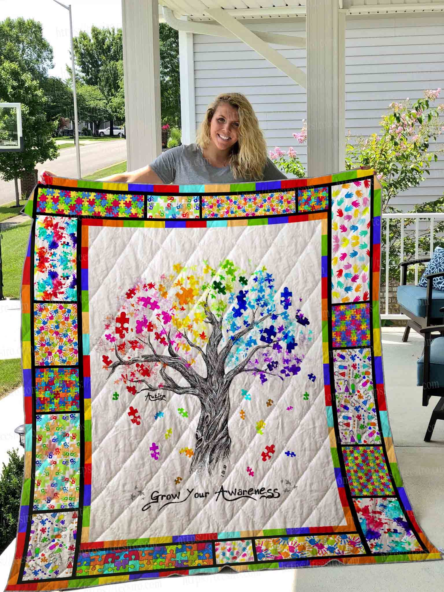 Autism Tree Quilt Blanket DHC1501766VT
